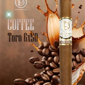 Introducing our new coffee flavored cigar! Experience a bold and robust taste with every puff, perfect for coffee lovers. The rich aroma and smooth flavor will awaken your senses and elevate your smoking experience.